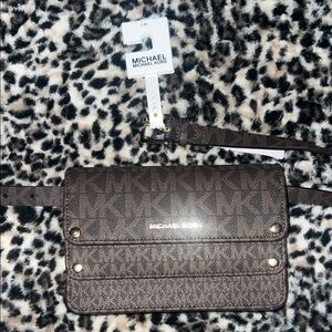 Michael Kors Signature Brown Crossbody Bag